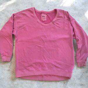 Aerie Bright Pink Crew Neck Sweater